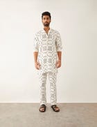 TISBA BALANCE TWIN KURTA - WHITE view 1