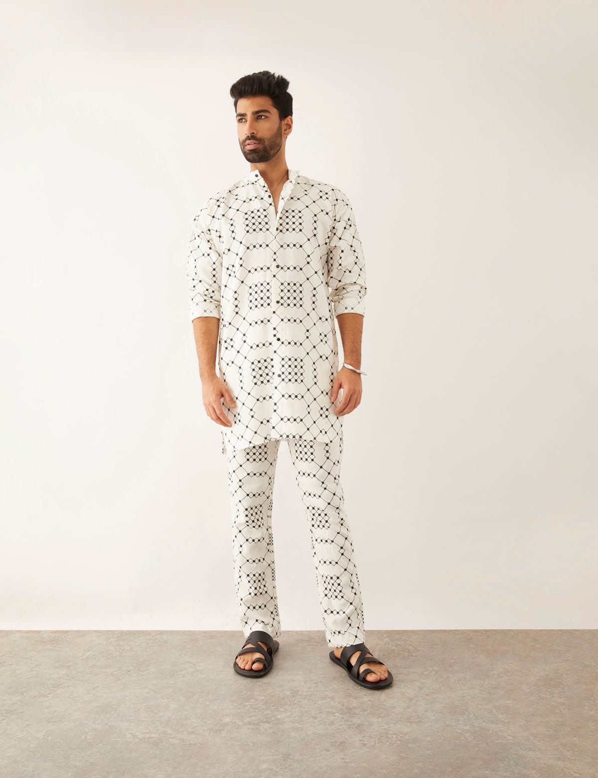 TISBA BALANCE TWIN KURTA - WHITE - image 5