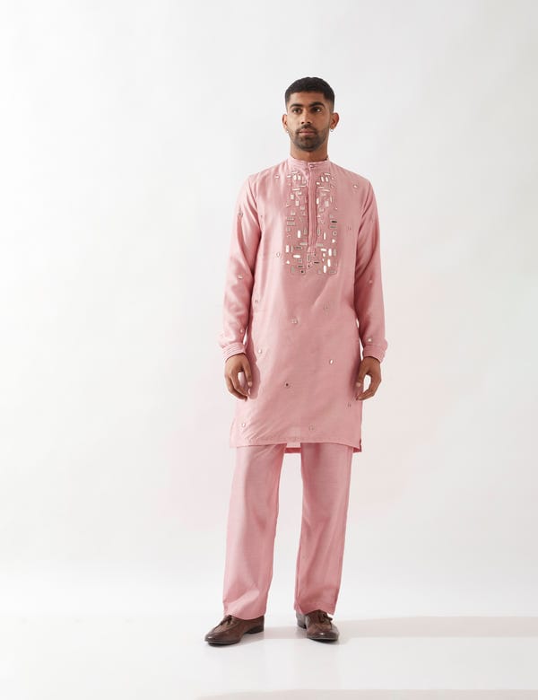 SON OF A NOBLE - SNOB — REX KURTA SET - PINK