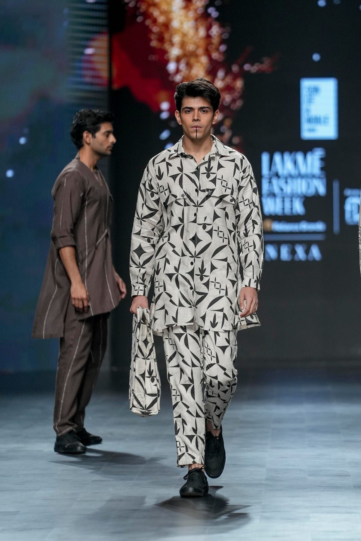 KABIR STENCIL LOOK - IVORY - image 1