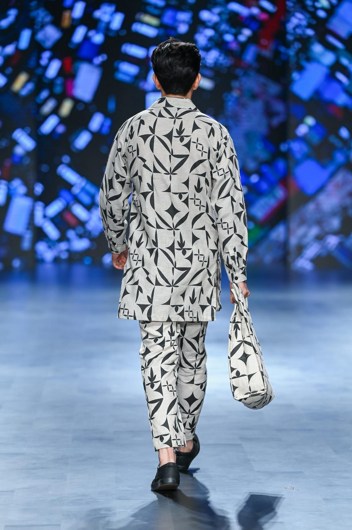 KABIR STENCIL LOOK - IVORY - image 2