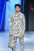 KABIR STENCIL LOOK - IVORY view 3