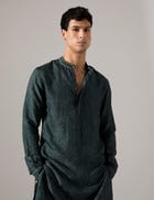 Arham Plus Minus Kurta Set - Forest view 1