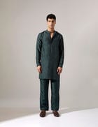 Arham Plus Minus Kurta Set - Forest view 2