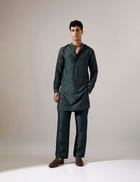Arham Plus Minus Kurta Set - Forest view 3