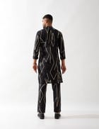 RORY METAL KURTA - BLACK view 4