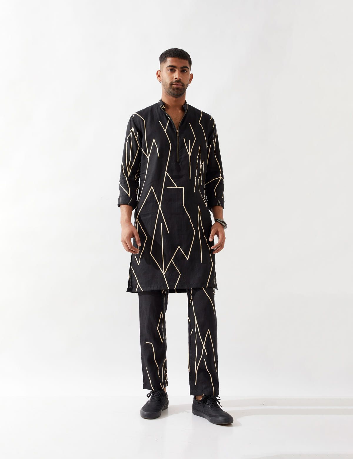 RORY METAL KURTA - BLACK - image 5