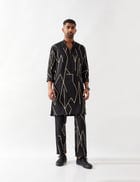 RORY METAL KURTA - BLACK view 5