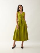 DELLA DRESS - LEAF view 1