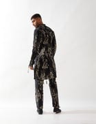 COLTON BRICKS KURTA SET - BLACK view 3