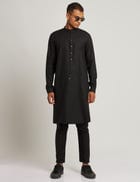 SIWAN KURTA - BLACK view 4