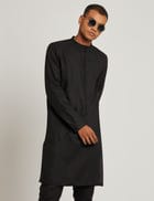 SIWAN KURTA - BLACK view 5