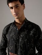Elliot Plus Minus Kurta Set - Black view 7