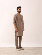 DHRUV KURTA SET - STONE view 2