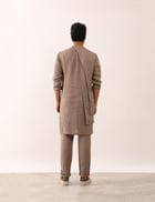 DHRUV KURTA SET - STONE view 3
