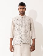 CHECKER BANDI - IVORY view 1