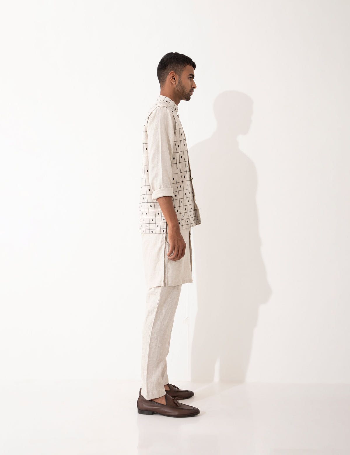 CHECKER BANDI - IVORY - image 3