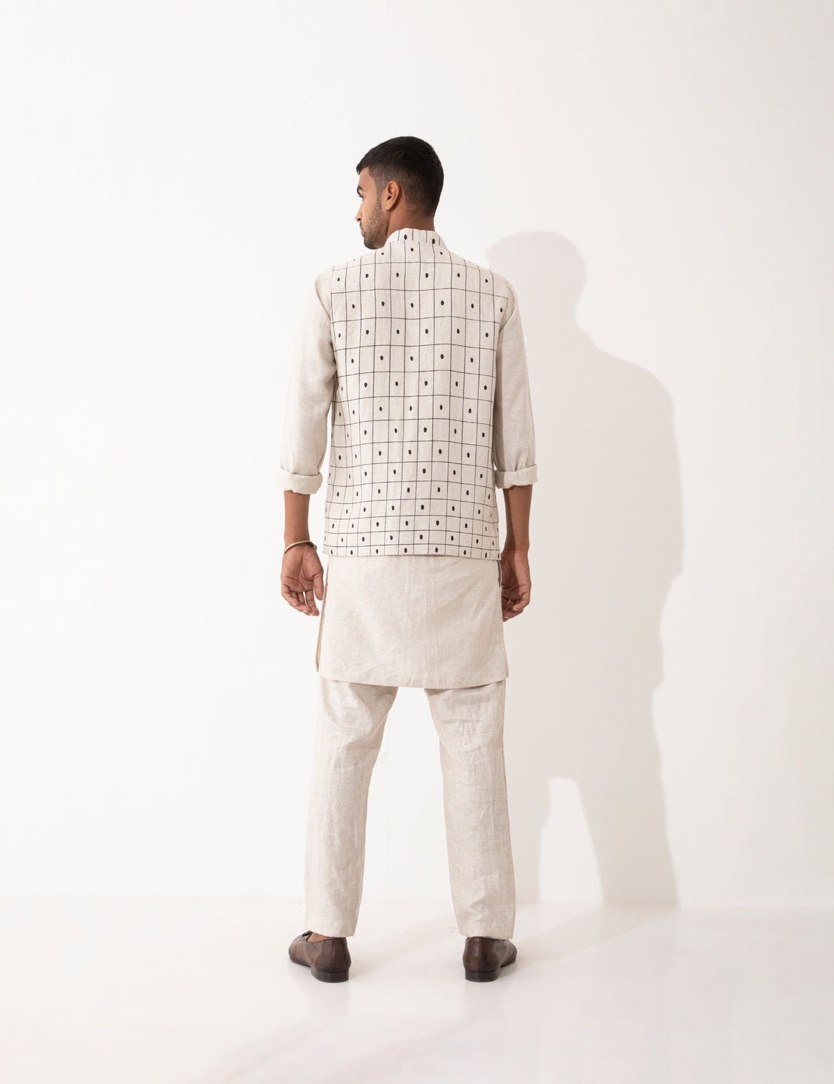 CHECKER BANDI - IVORY - image 4
