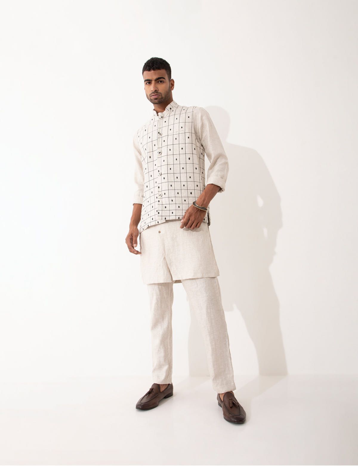 CHECKER BANDI - IVORY - image 5