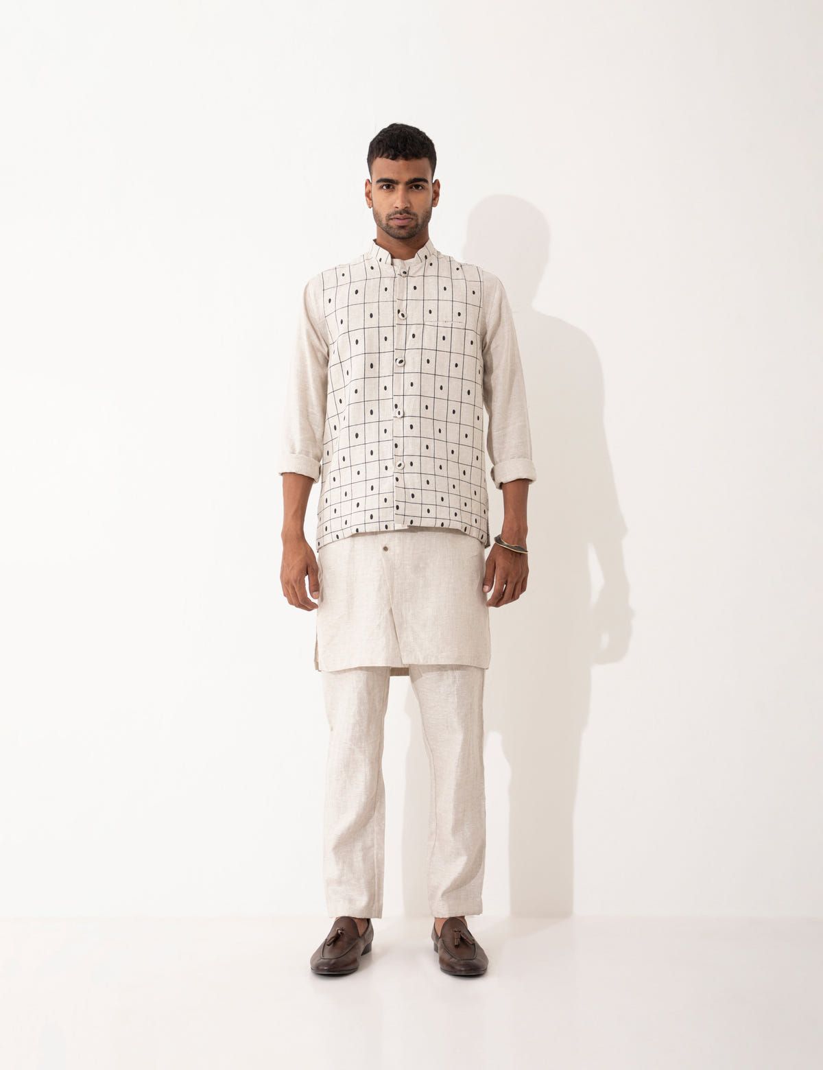 CHECKER BANDI - IVORY - image 6