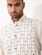 CHECKER BANDI - IVORY view 7
