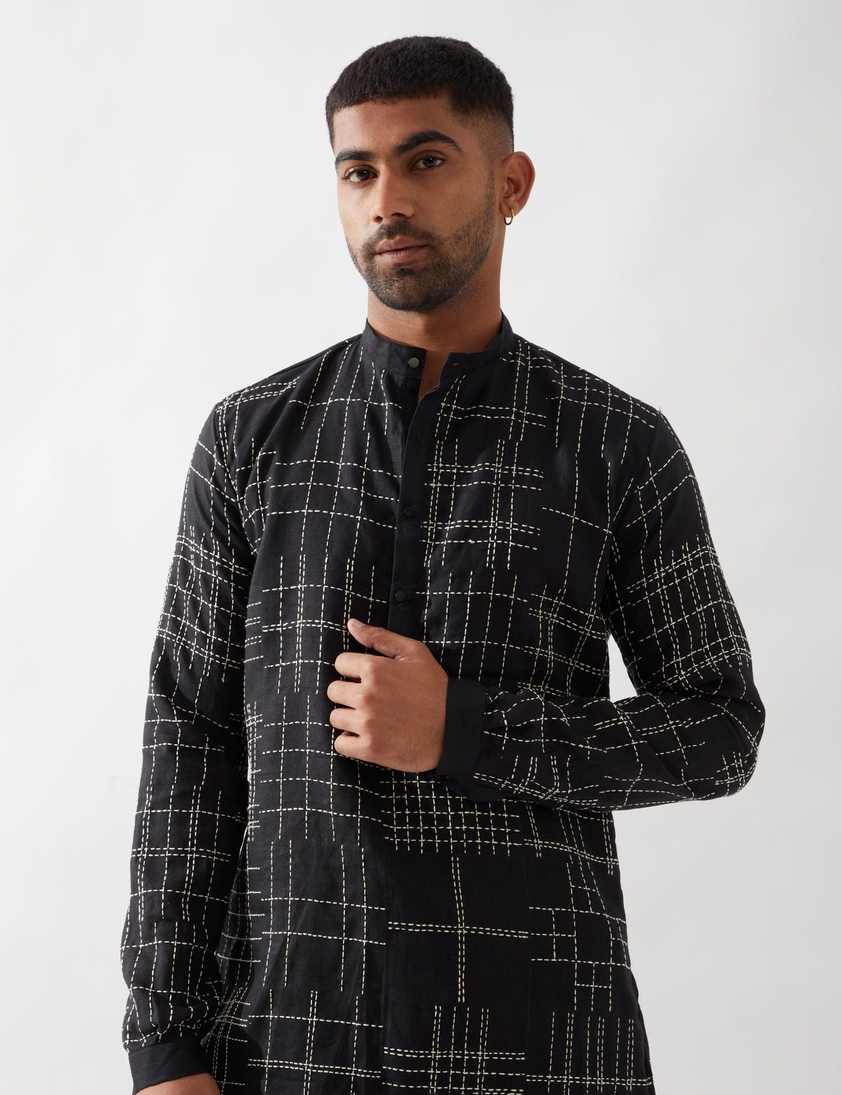 LUCAS KURTA SET - BLACK - image 2