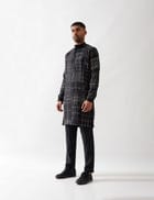 LUCAS KURTA SET - BLACK view 3