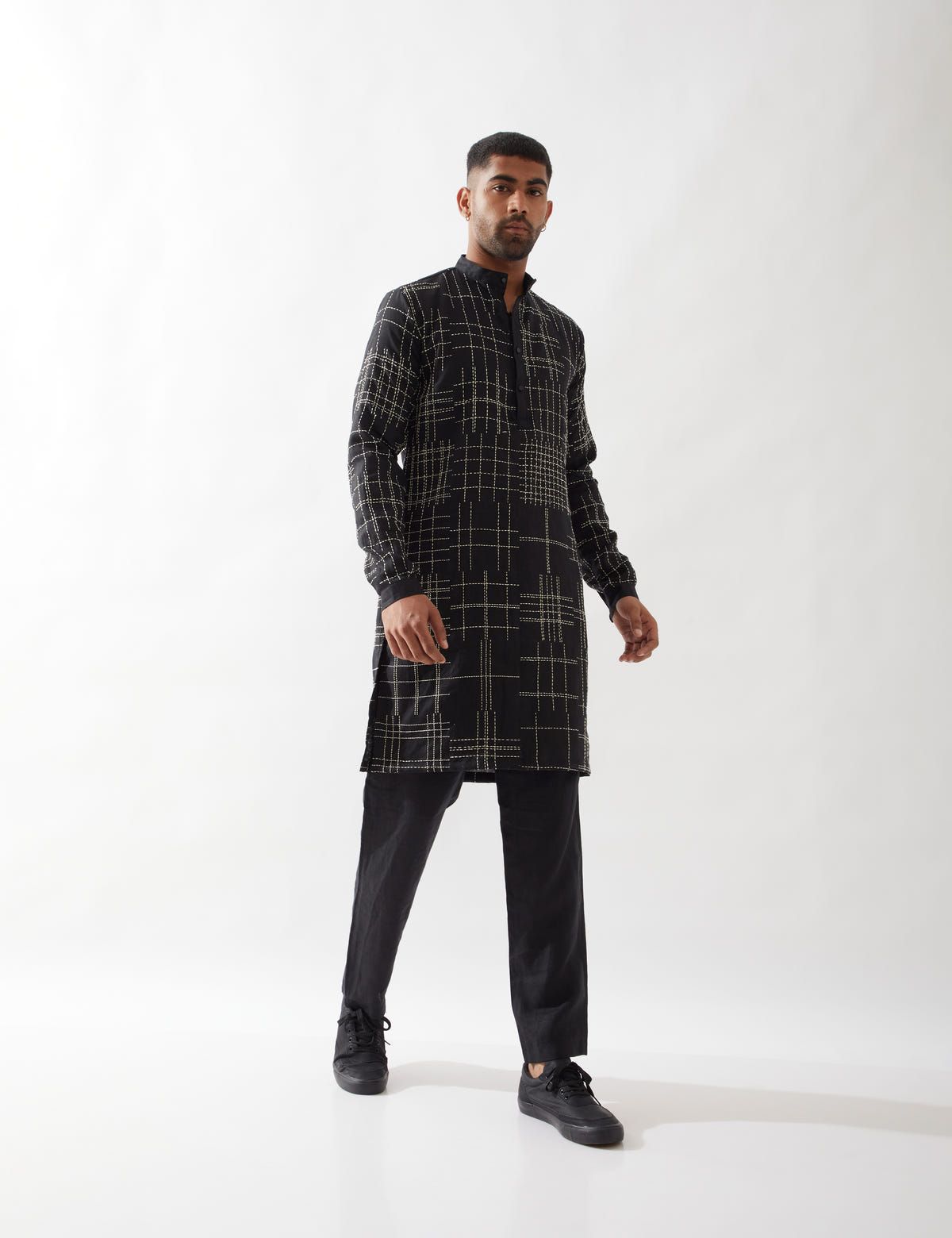 LUCAS KURTA SET - BLACK - image 7
