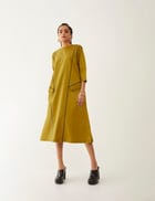 MARTHA DRESS - GOLD view 1