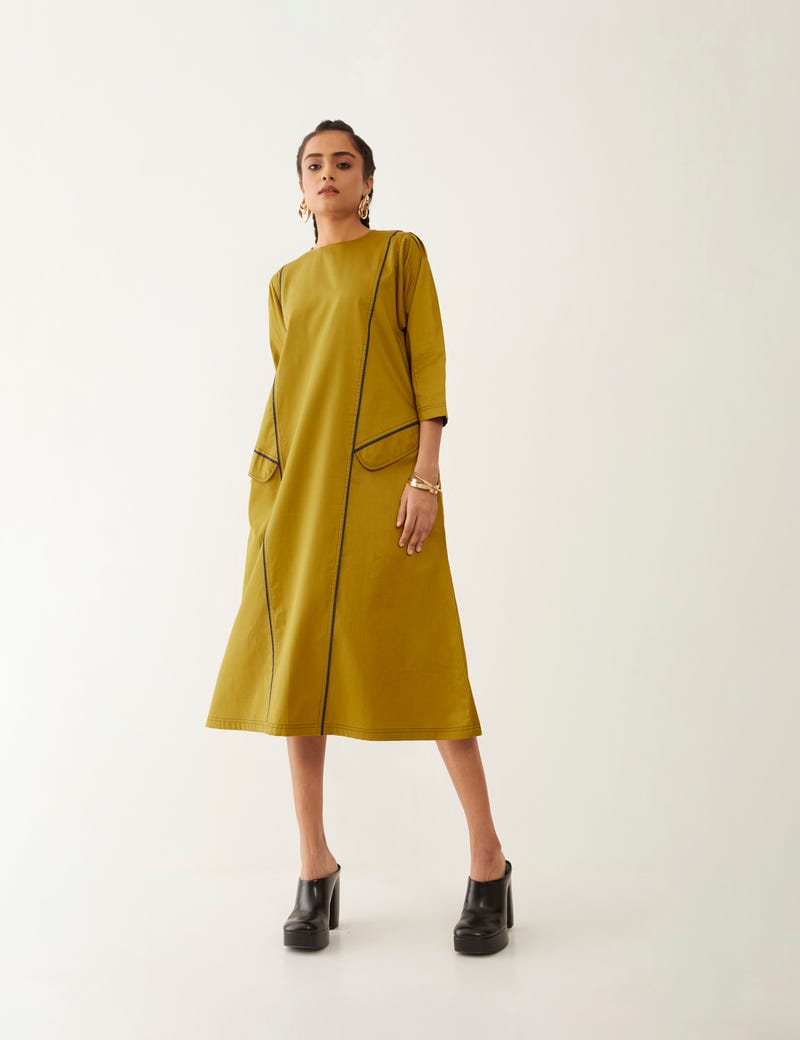 MARTHA DRESS - GOLD