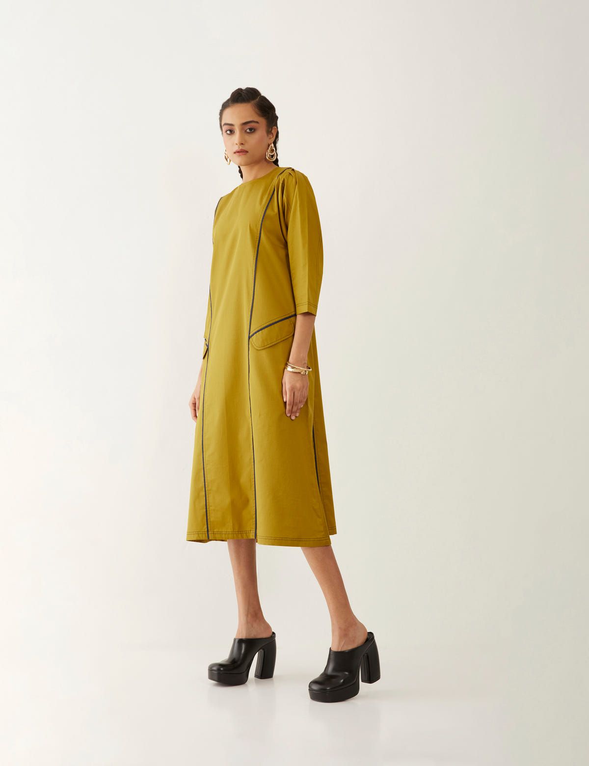 MARTHA DRESS - GOLD - image 2
