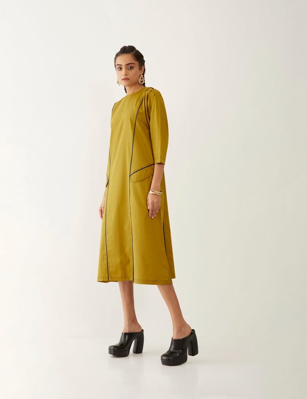 SON OF A NOBLE - SNOB — MARTHA DRESS - GOLD