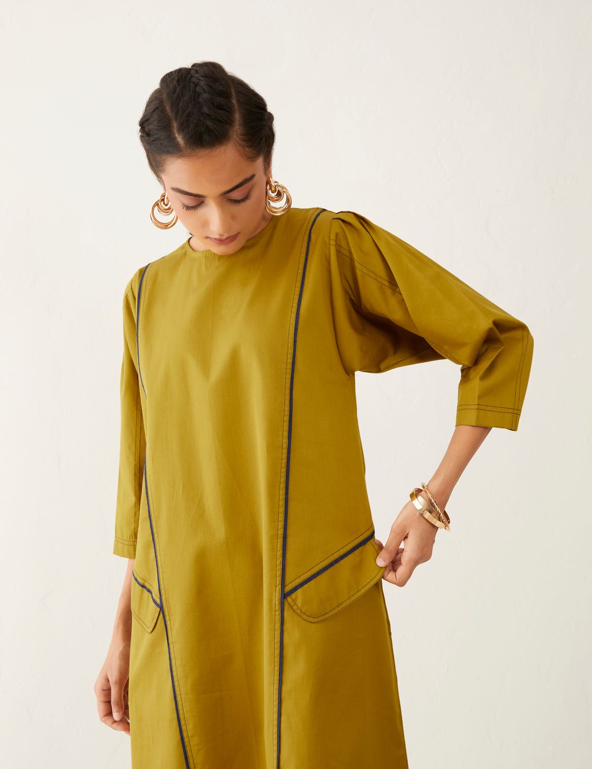 MARTHA DRESS - GOLD - image 5