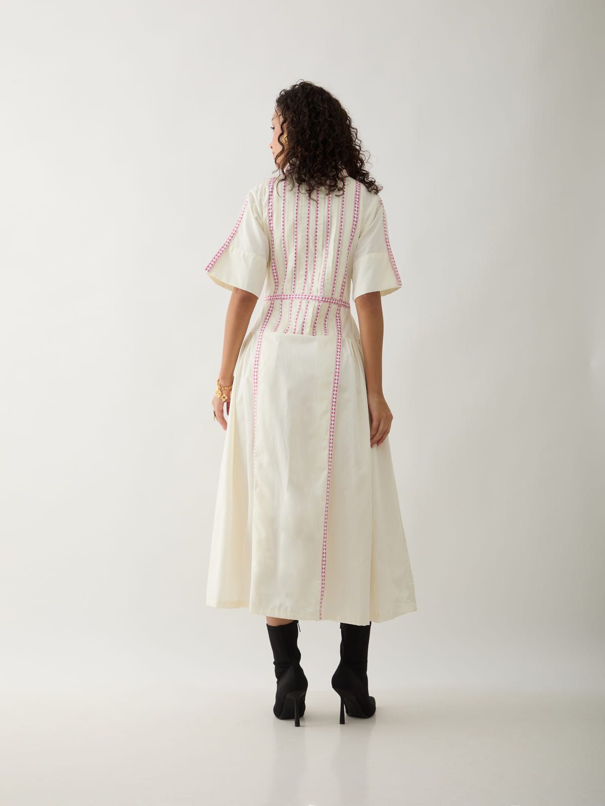 MORRIS DRESS - OFF WHITE - image 3
