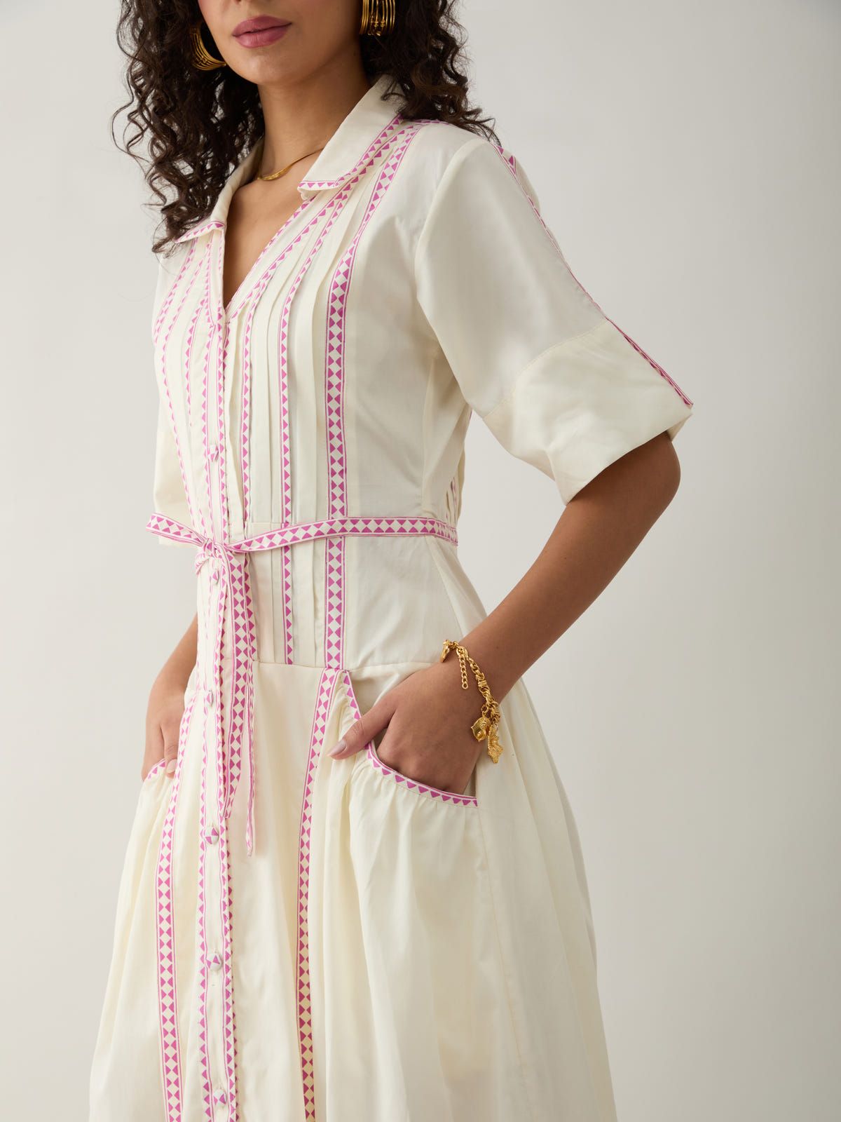 MORRIS DRESS - OFF WHITE - image 5