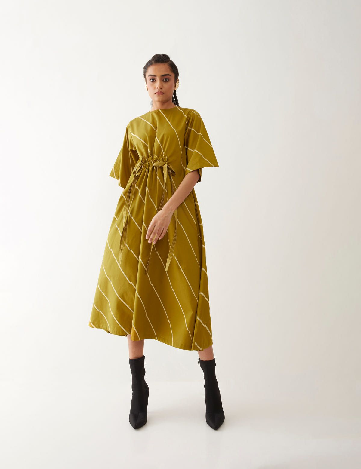 DEVON DRESS - GOLD - image 1