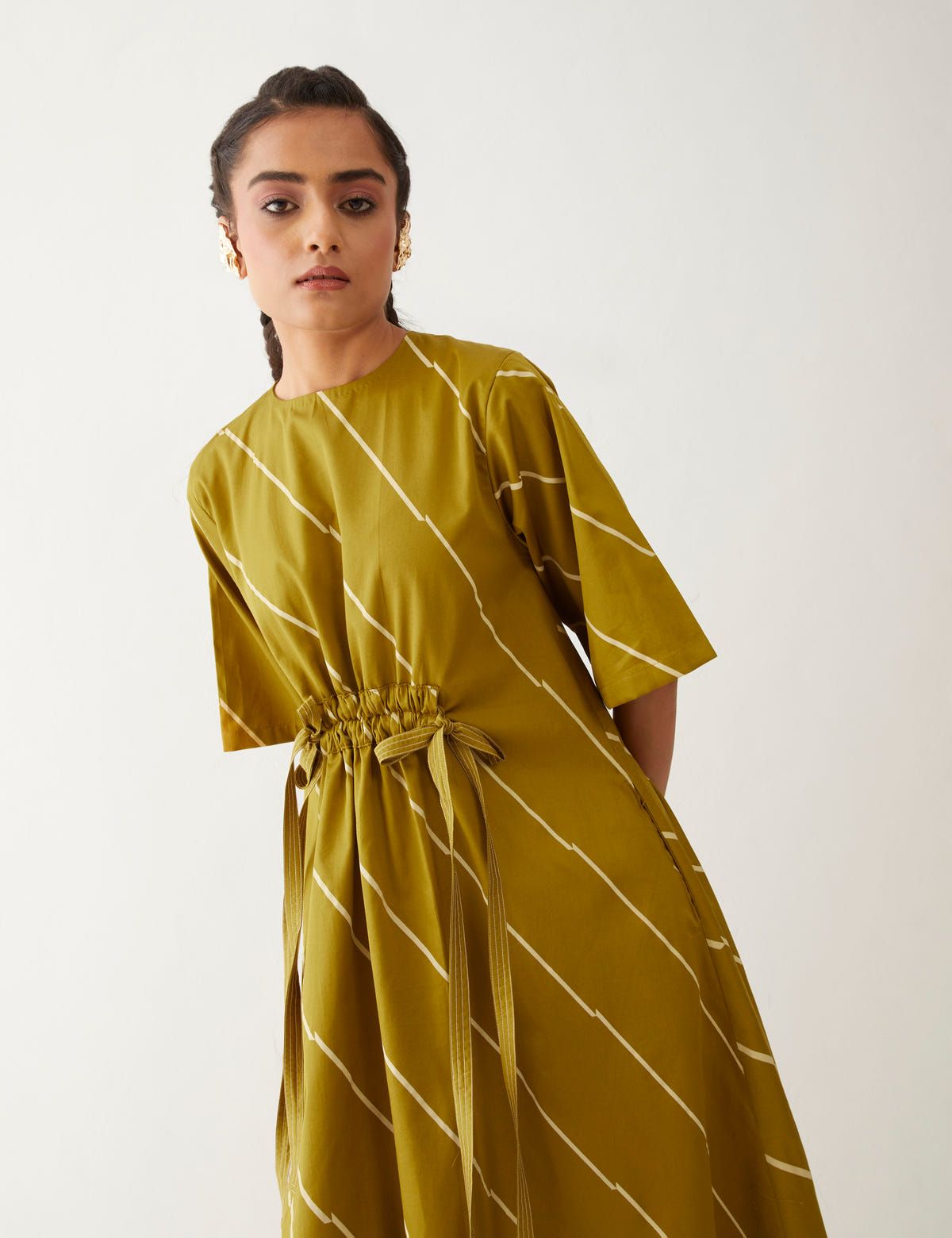 DEVON DRESS - GOLD - image 5