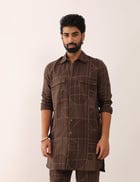 KARAN GATSBY SHIRT - BROWN view 1