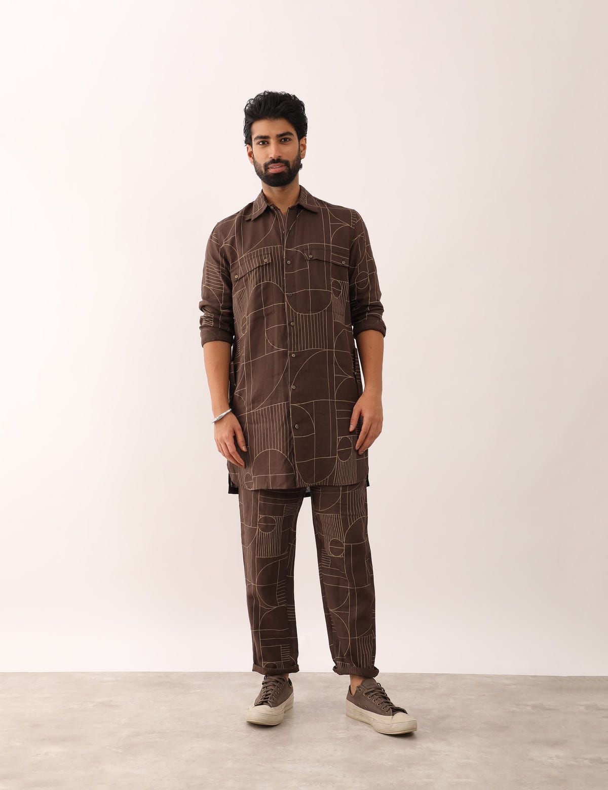 KARAN GATSBY SHIRT - BROWN - image 5