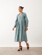 YOKO DRESS - SMOKE view 1