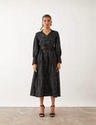 MILORI DRESS - BLACK ARCHES view 2