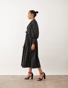 MILORI DRESS - BLACK ARCHES view 3