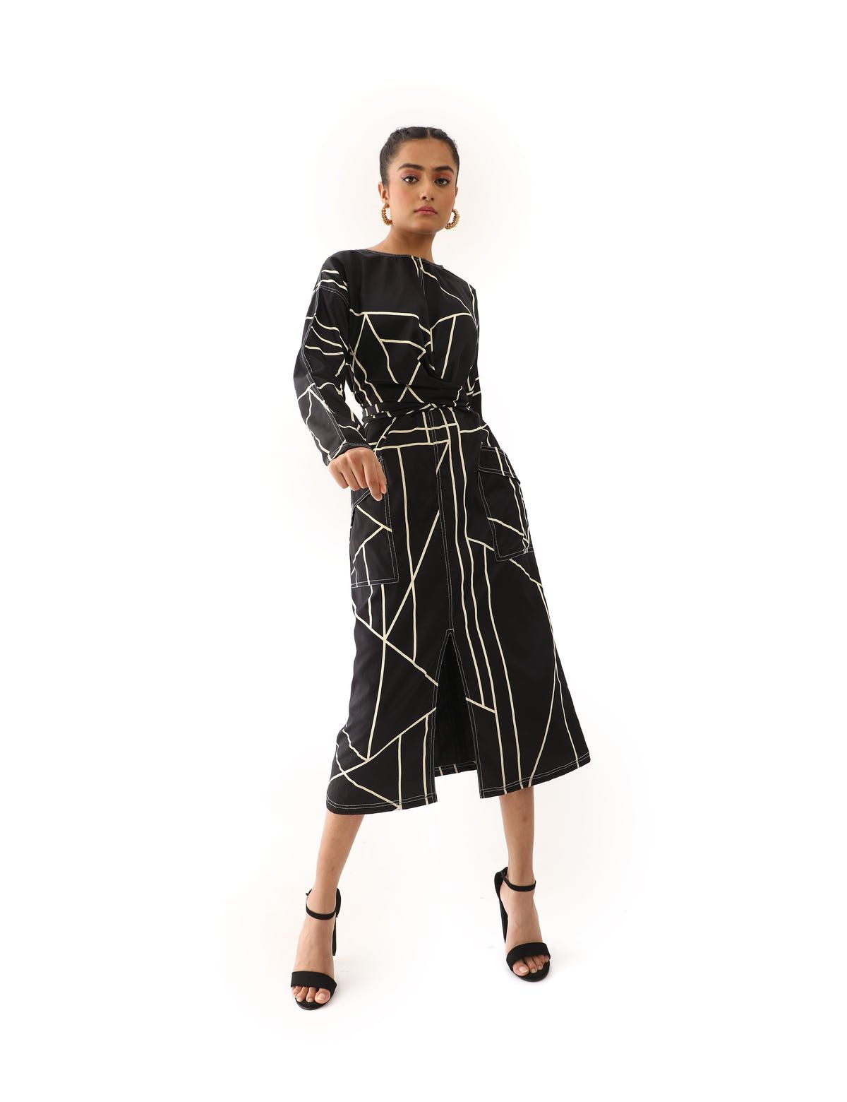 NORI DRESS - BLACK - image 2