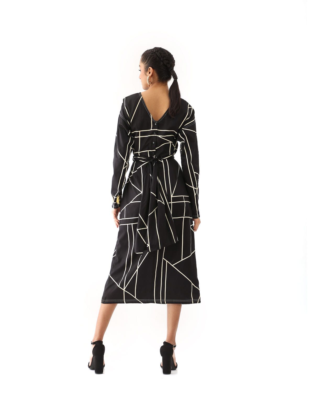 NORI DRESS - BLACK - image 3
