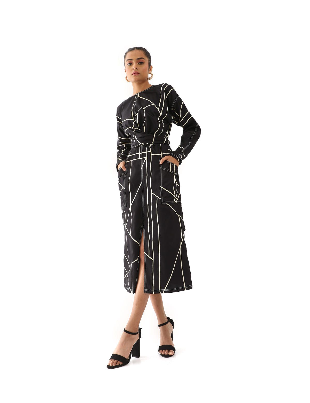 NORI DRESS - BLACK - image 5