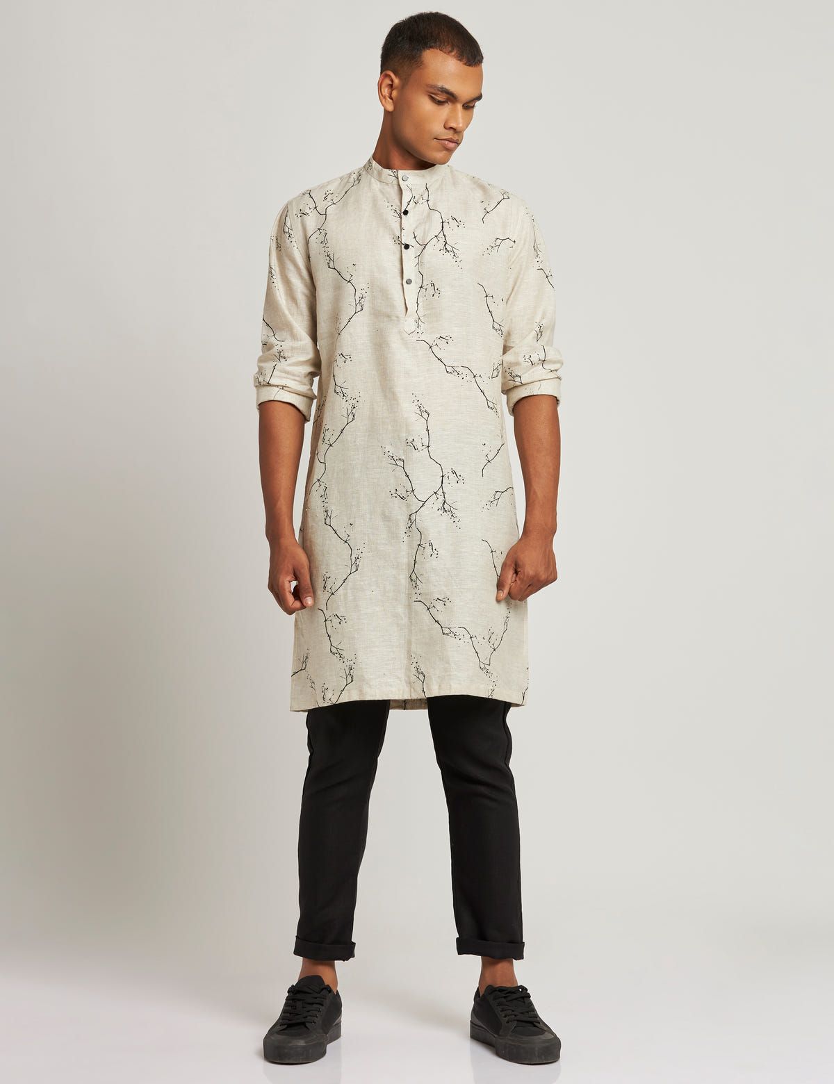 SHERWOOD KURTA TWIGS - IVORY - image 4
