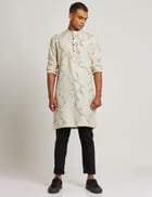 SHERWOOD KURTA TWIGS - IVORY view 4