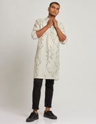 SHERWOOD KURTA TWIGS - IVORY view 5