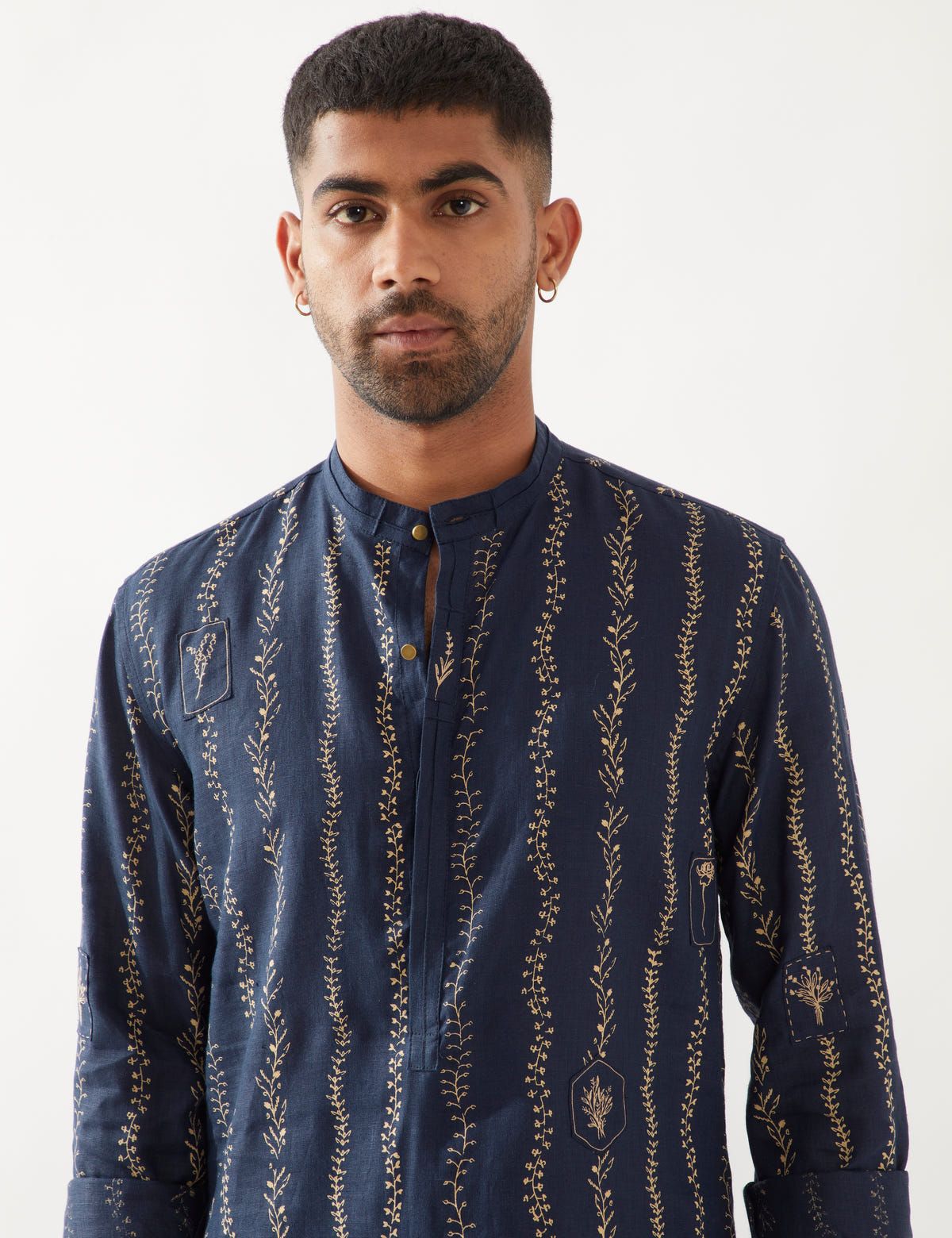 KEVIN VINE KURTA SET - NAVY - image 7