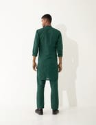 JENO METAL COMBO KURTA SET- GREEN view 5